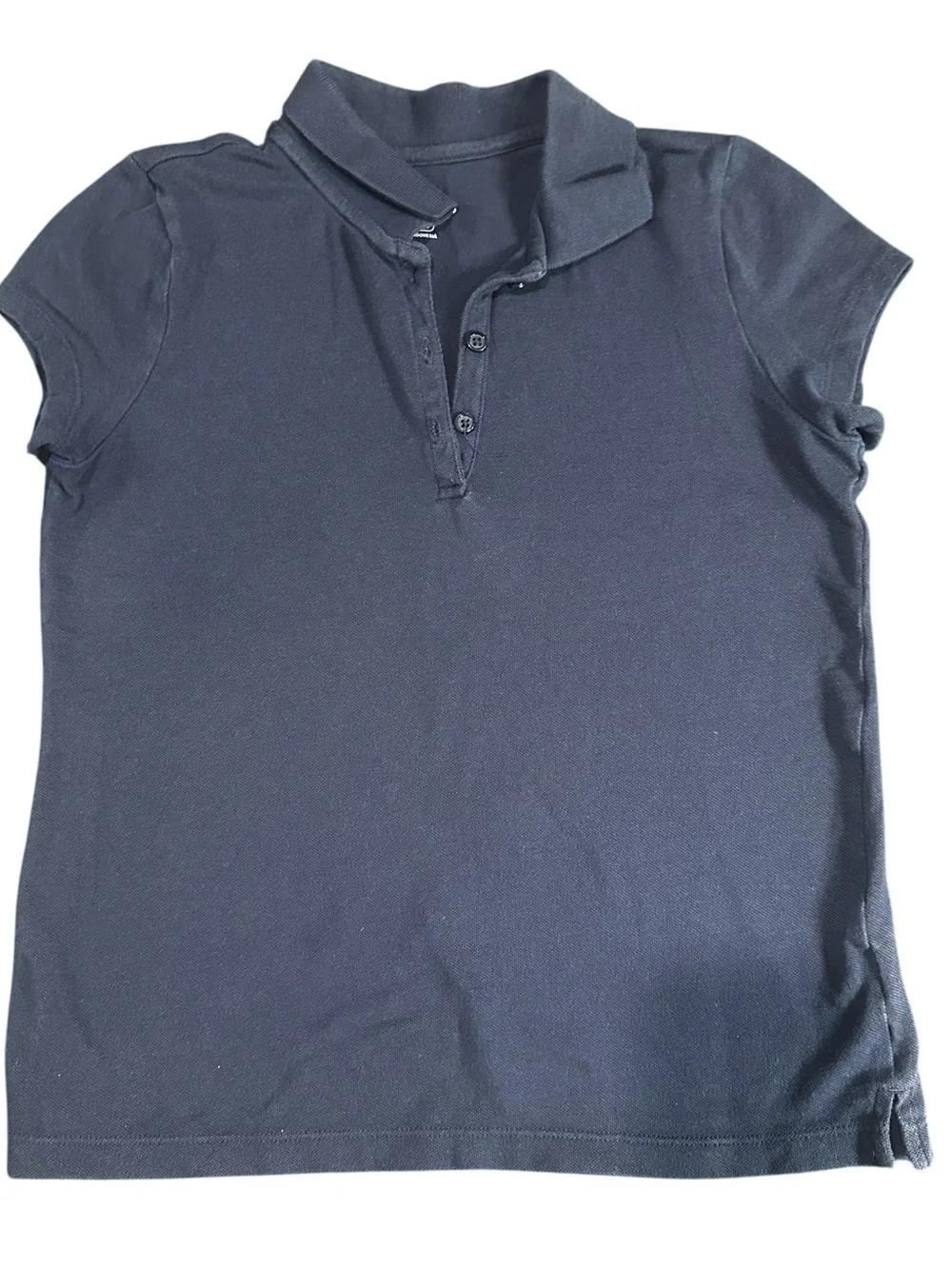 The Children’s Place Navy Blue School Uniform Polo Shirt Top Girls Size L 10/12
